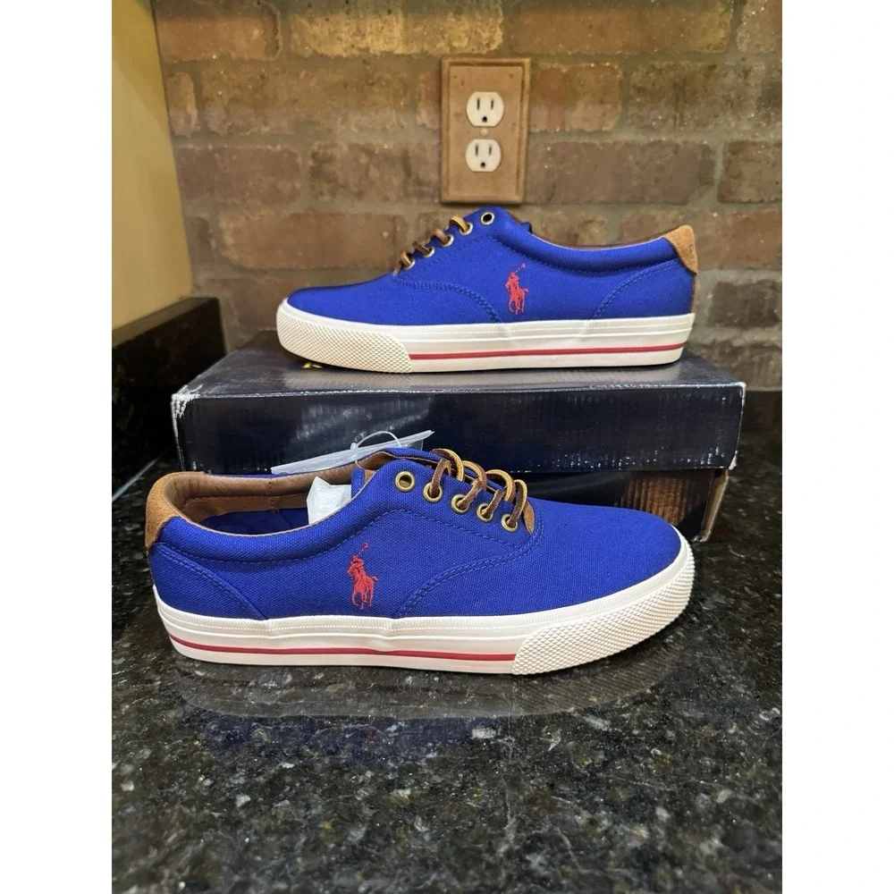 Polo Ralph Lauren Vaughn SK-VLC Lace Up Sneaker Heritage Blue Sport Suede